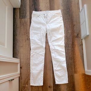White jeans, boot cut, medium rise, size 30